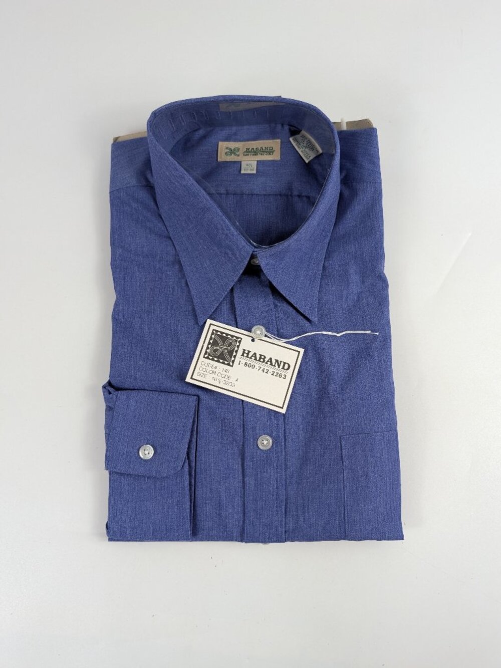 Vintage Haband Mens Button Down 16 1/2